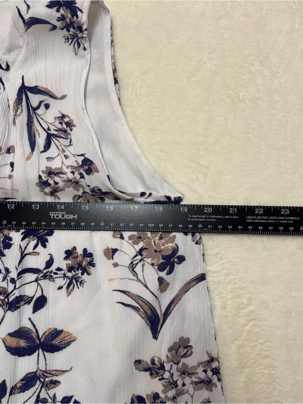 Womens Ethereal Floreal Top Blouse Sleeveless Size Medium - Picture 6 of 6